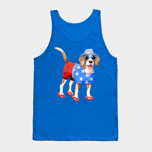 Summer Dog Tank Top by Steve Haskamp